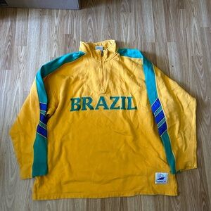 Vintage Adidas Brazil Quarter Zip